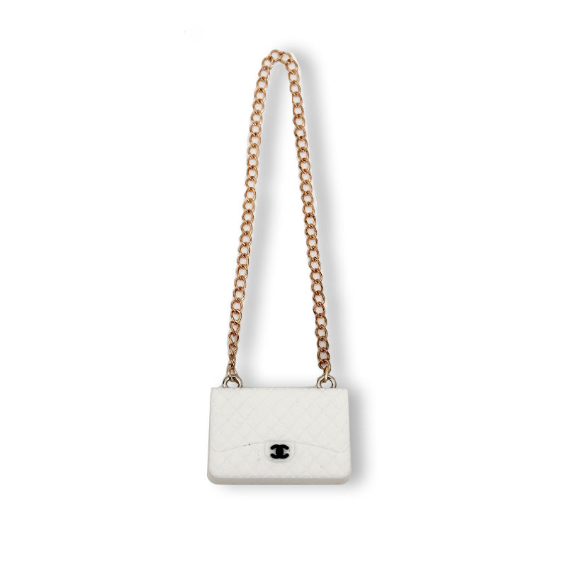 POP MART The Monsters Labubu Fashion Outfit - Labubu White Chanel Style Bag