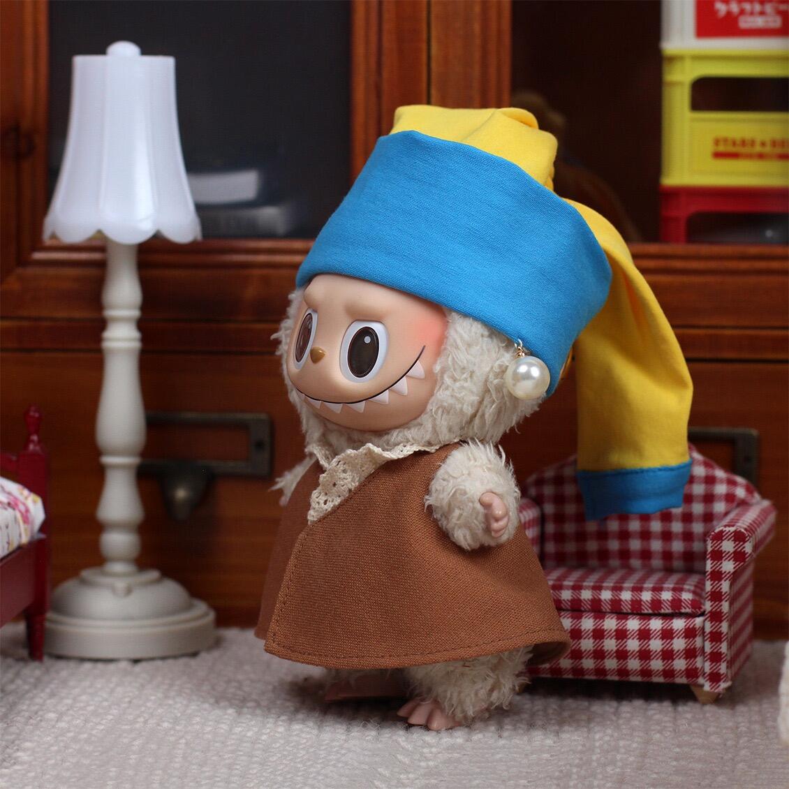 POP MART The Monsters Labubu Fashion Outfit - Girl with a Pearl Earring