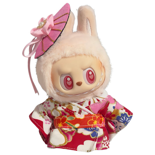 POP MART The Monsters Labubu Fashion Outfit - Handmade Female Kimono Set