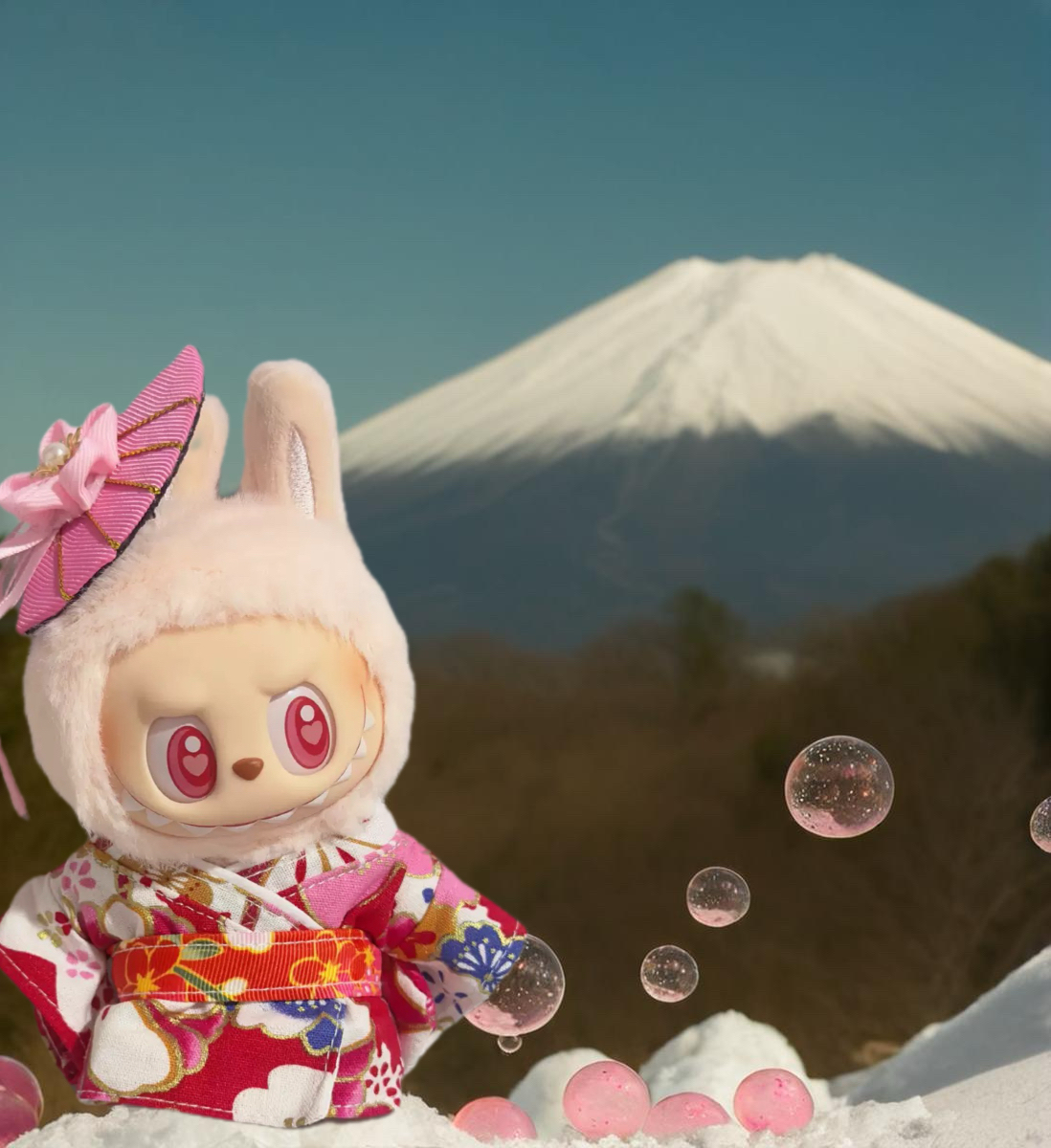 POP MART The Monsters Labubu Fashion Outfit - Handmade Female Kimono Set