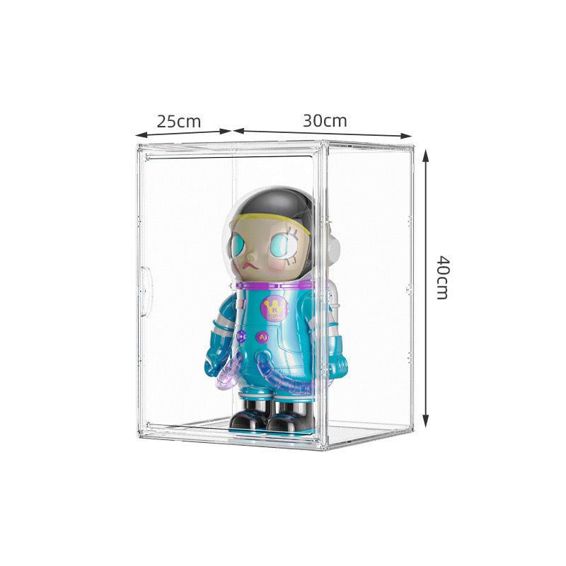 Transparent Labubu 400% Display Box Container - 40cm Height Version