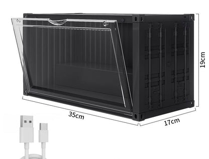 LED Luminous Display Box Container - PURE BLACK