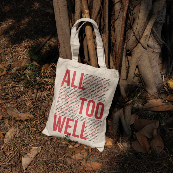 Taylor Swift All Too Well Canvas Tote Bag