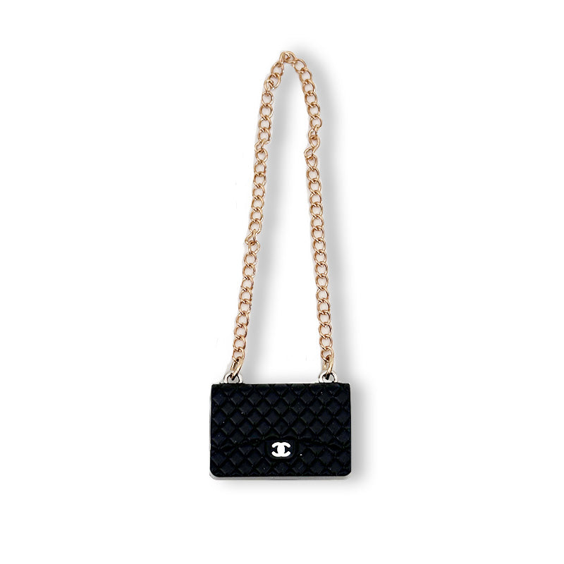 POP MART The Monsters Labubu Fashion Outfit - Labubu Black Chanel Style Bag