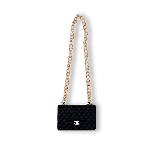 POP MART The Monsters Labubu Fashion Outfit - Labubu Black Chanel Style Bag