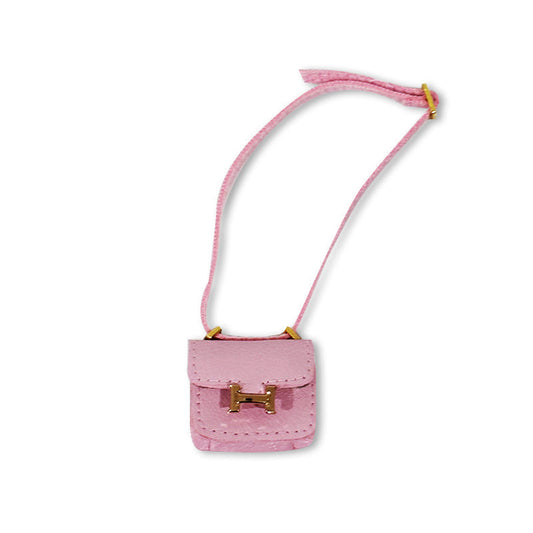 POP MART The Monsters Labubu Fashion Outfit - Labubu Pink Hermes Style Bag (Pre-order 1-2 weeks arrive)