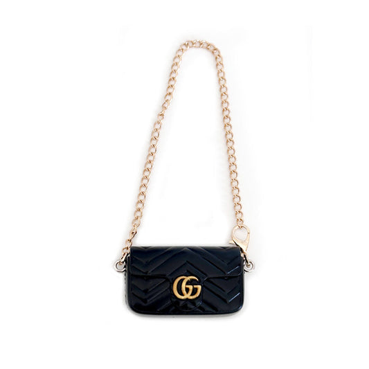 POP MART The Monsters Labubu Fashion Outfit - Labubu Gucci Style Black Bag